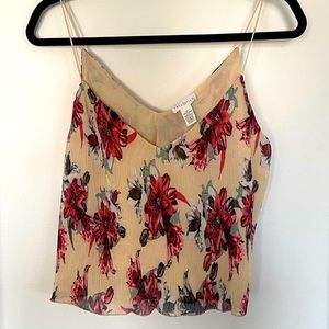 Full Tilt Floral Cropped Cami- Size Medium